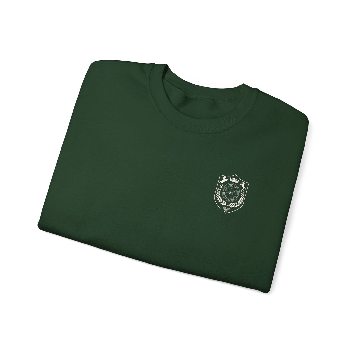 Après Club Crest Sweatshirt in Forest Green